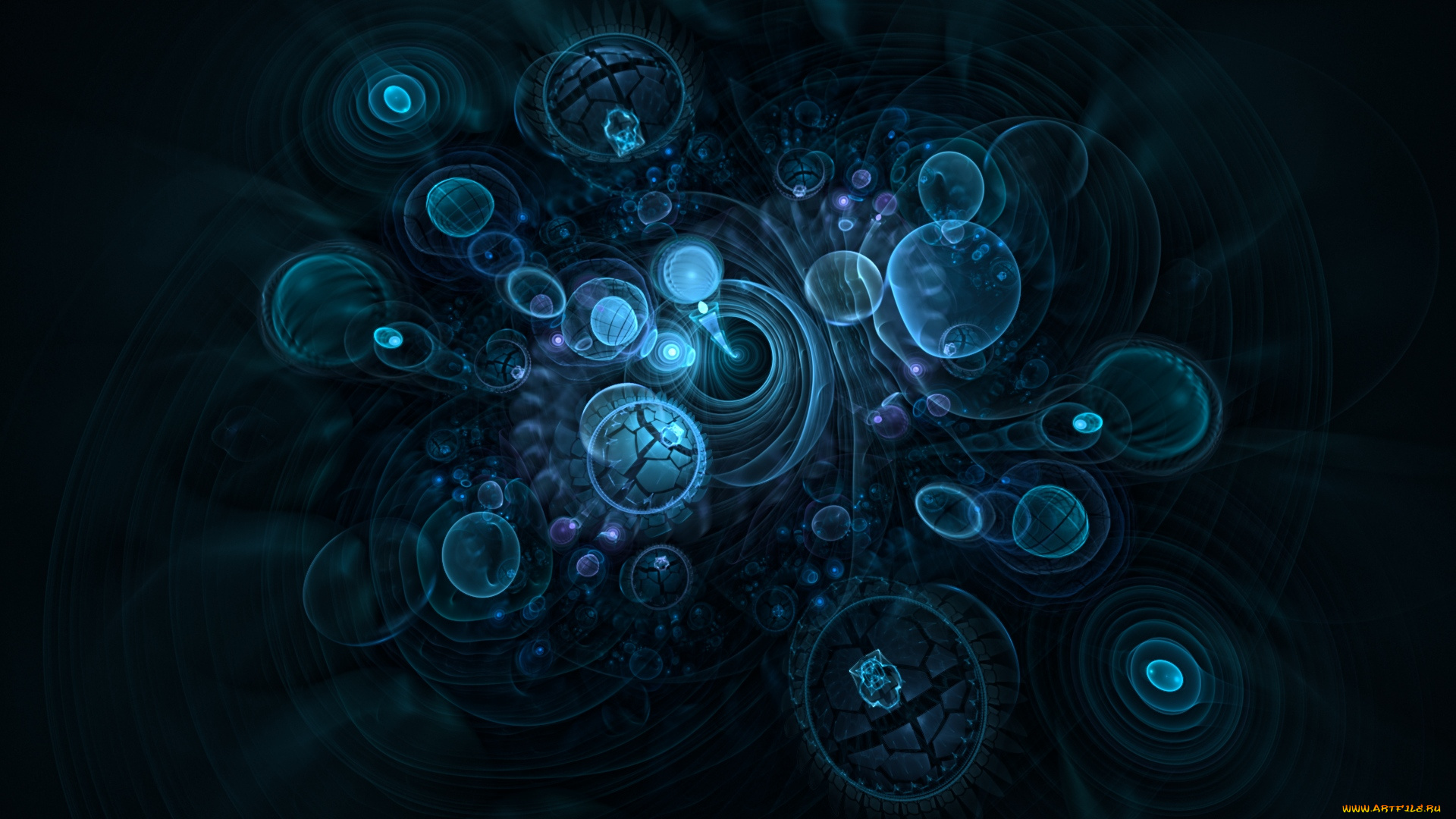 3д, графика, fractal, фракталы, узор, цвета, изгибы, линии, фон