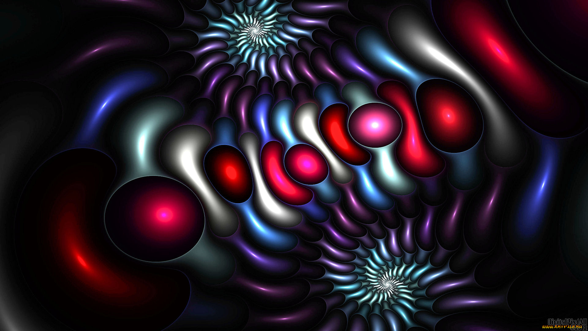 3д, графика, fractal, фракталы, узор, фон, цвета