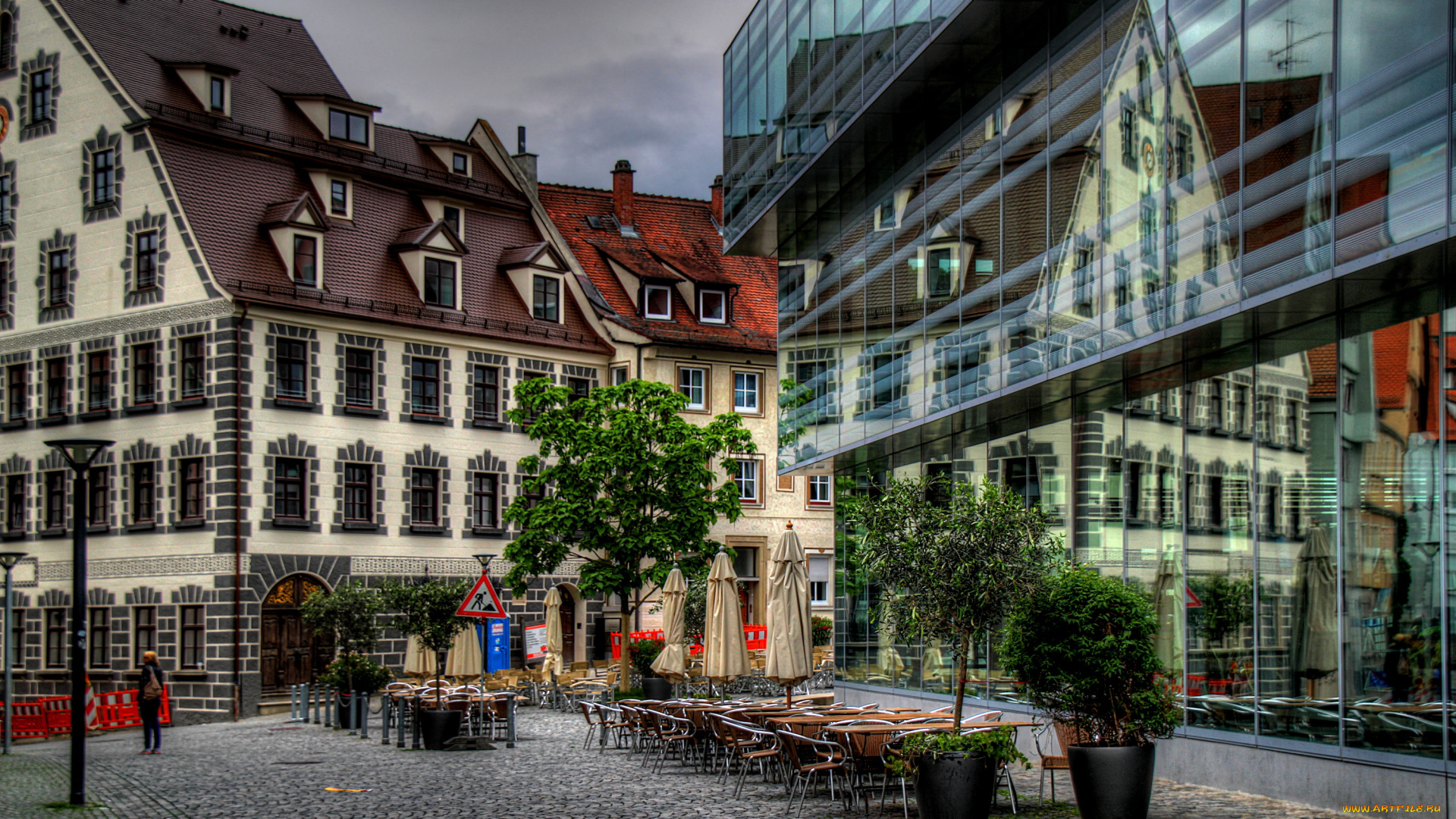 германия, ульм, города, улицы, площади, набережные, улица, дома