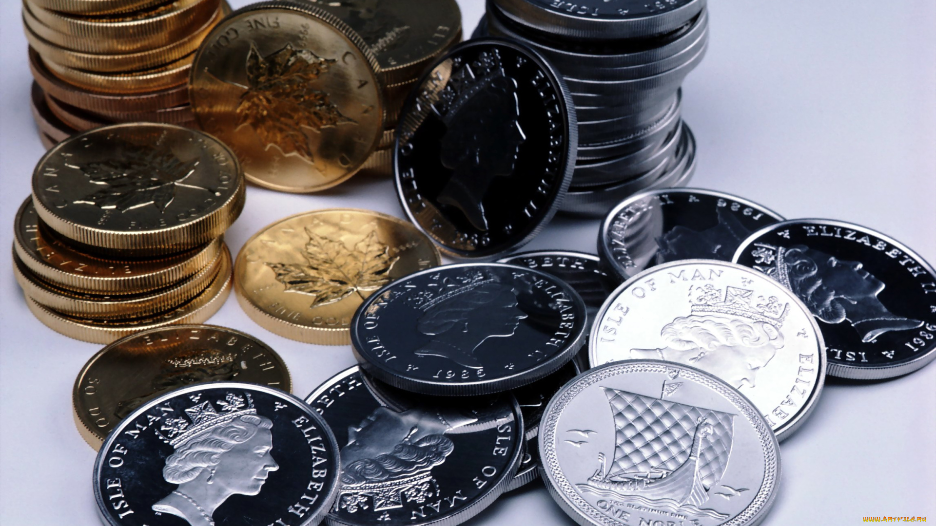 разное, золото, купюры, монеты, деньги