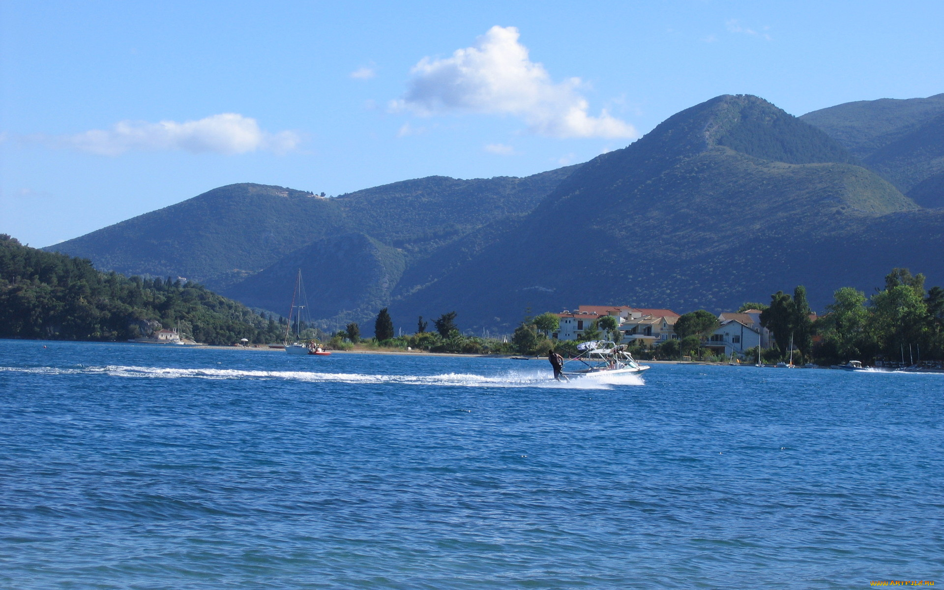 природа, моря, океаны, облака, горы, море