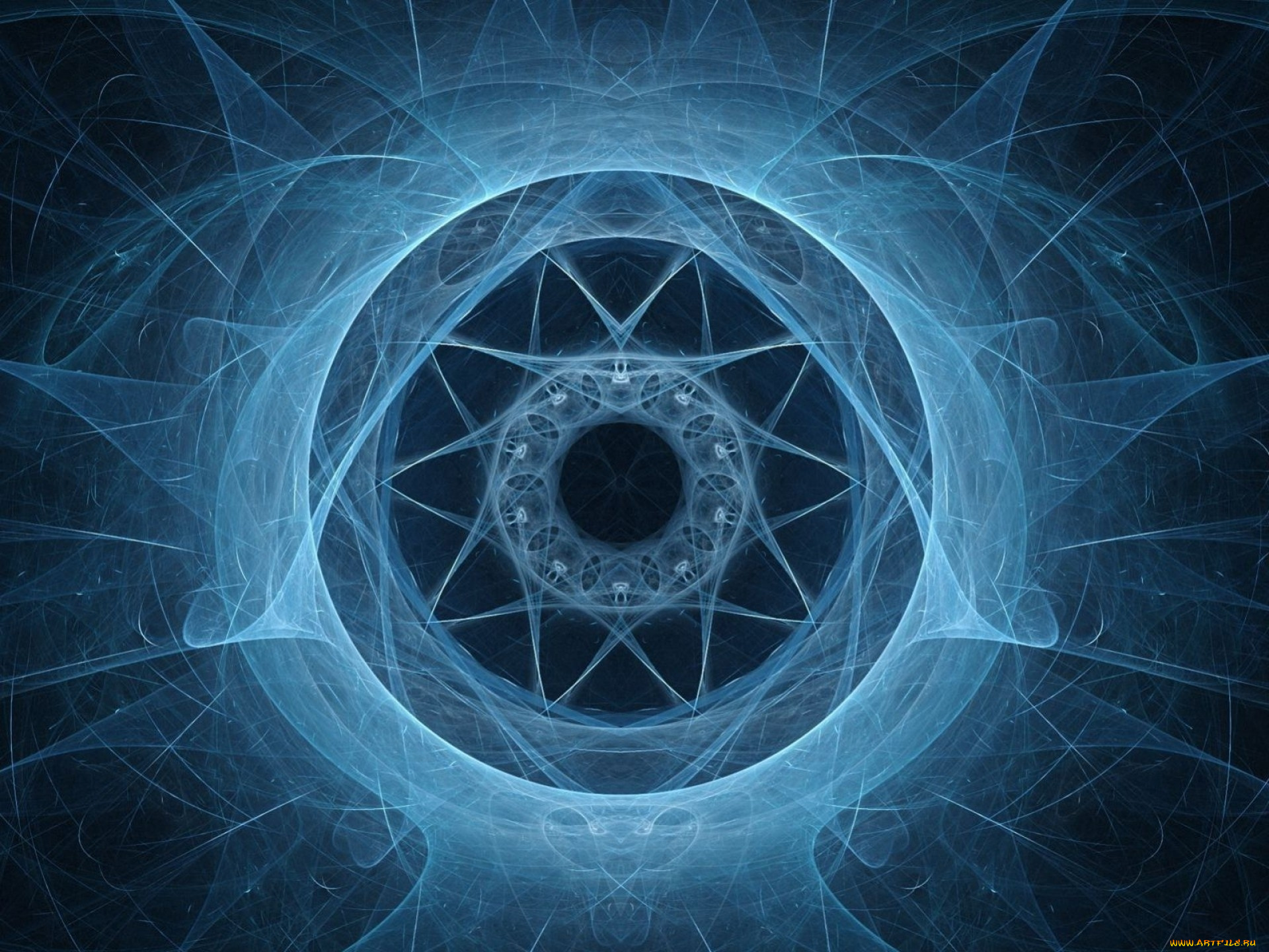 3д, графика, fractal, фракталы, линии, изгибы, цвета, фон