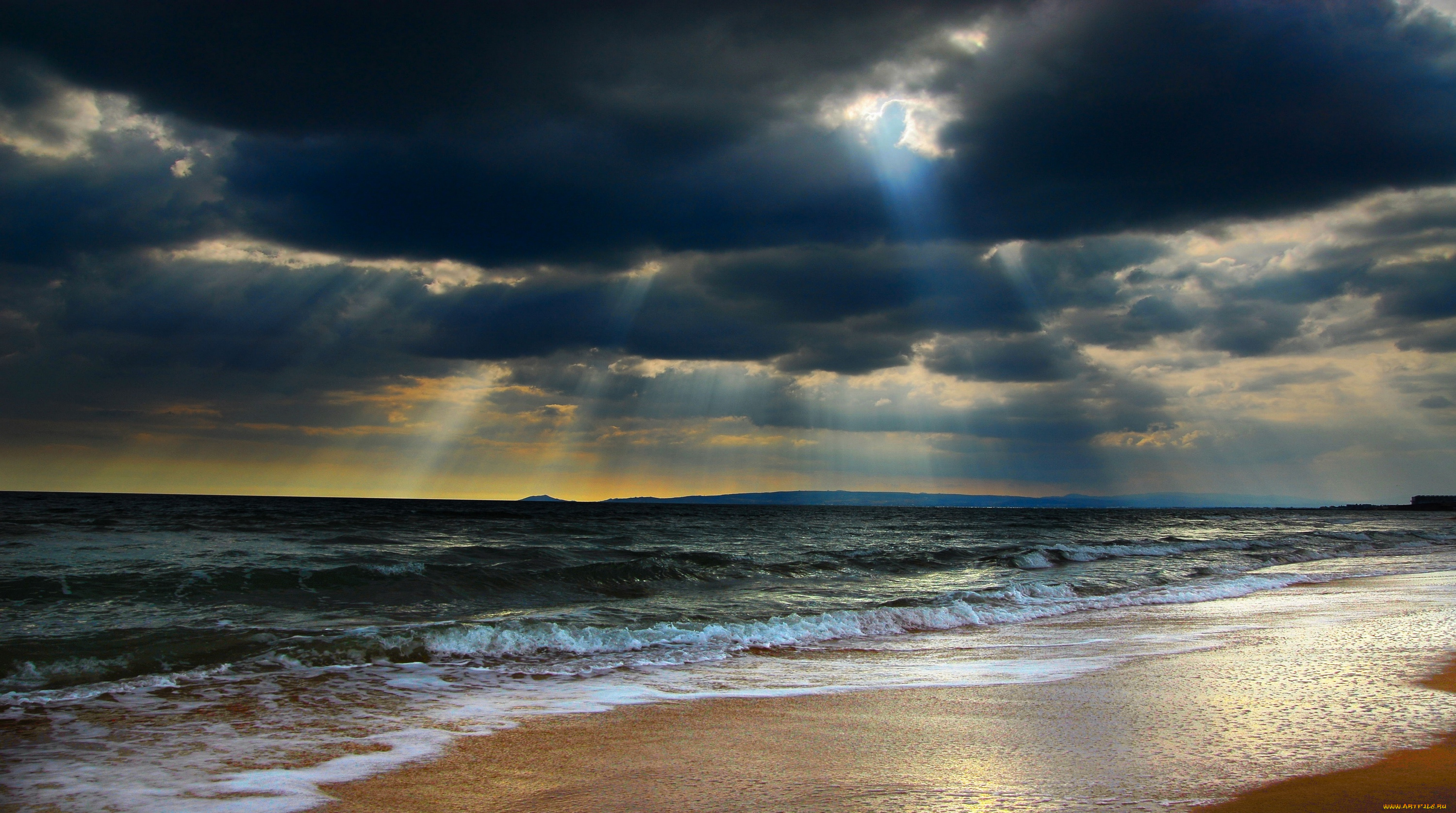 природа, моря, океаны, вечер