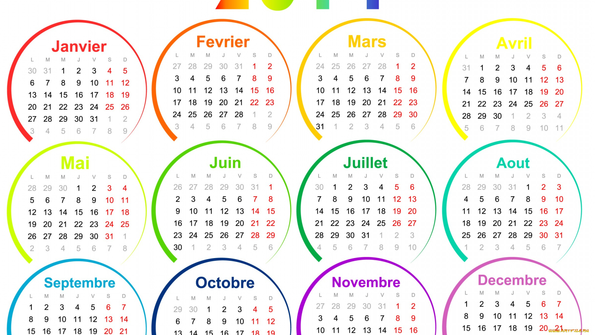 календари, -другое, цифры