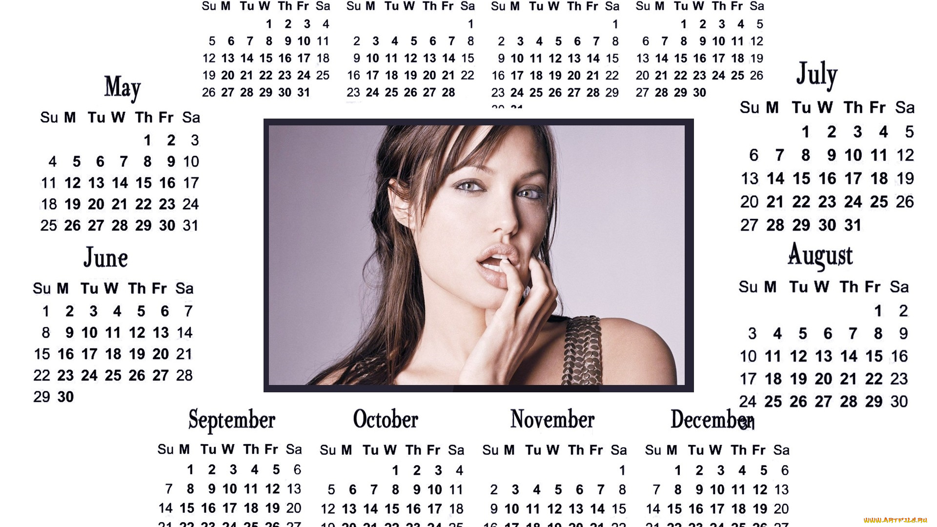 календари, знаменитости, анджелина, джоли