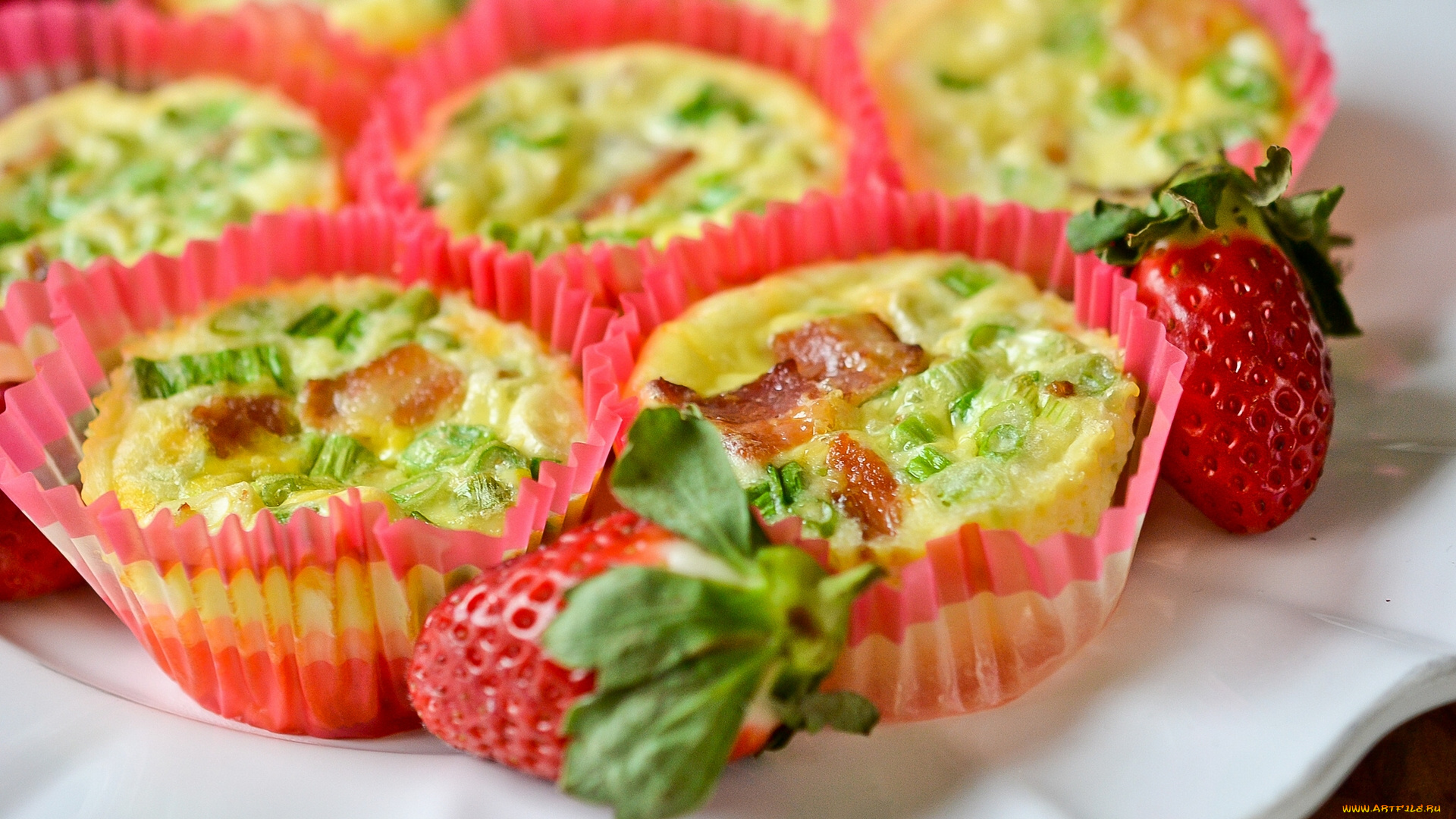 muffin-cup, souffles, еда, пирожные, , кексы, , печенье, кексы, закуска, клубника