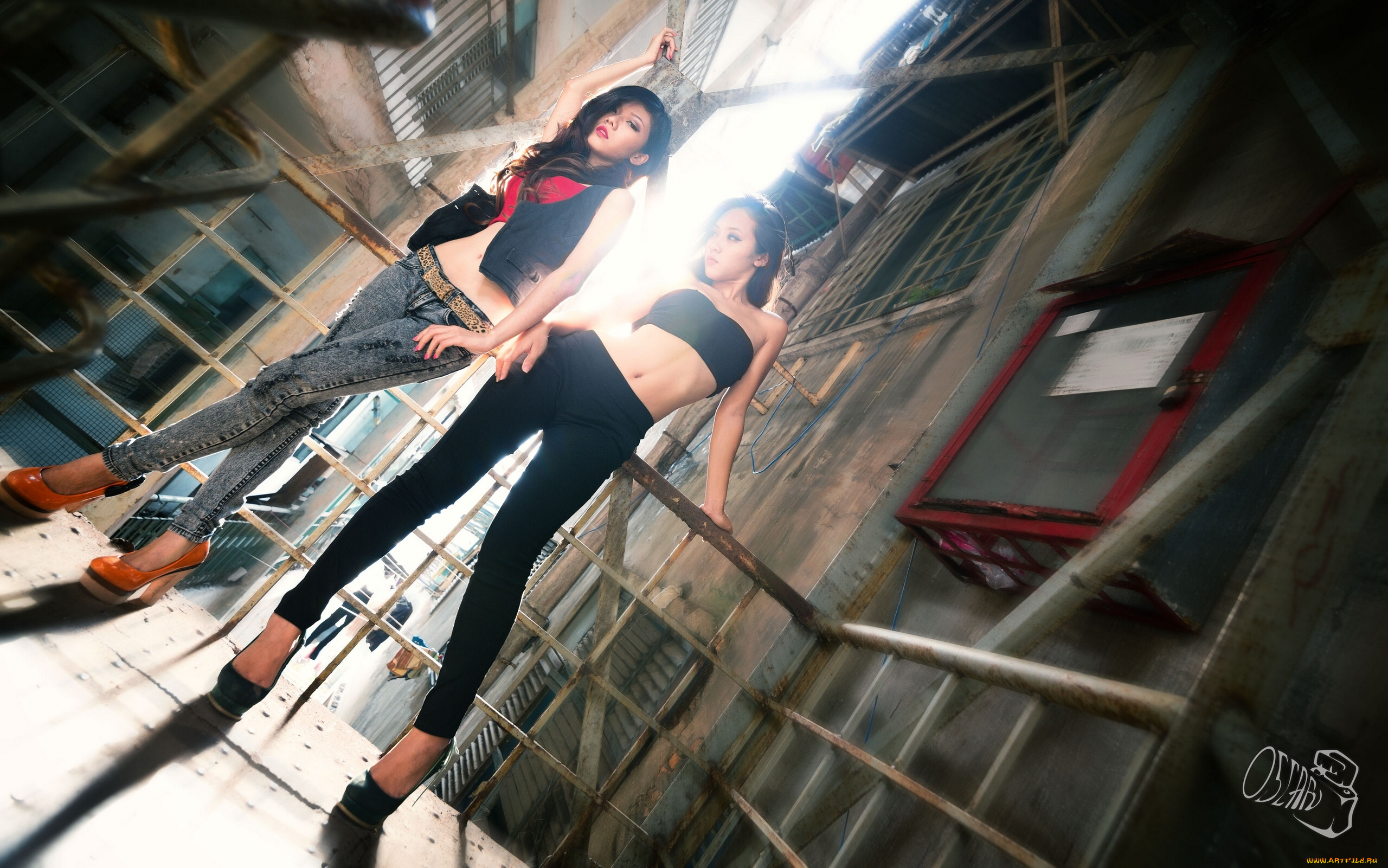 девушки, -unsort, , азиатки, клетка