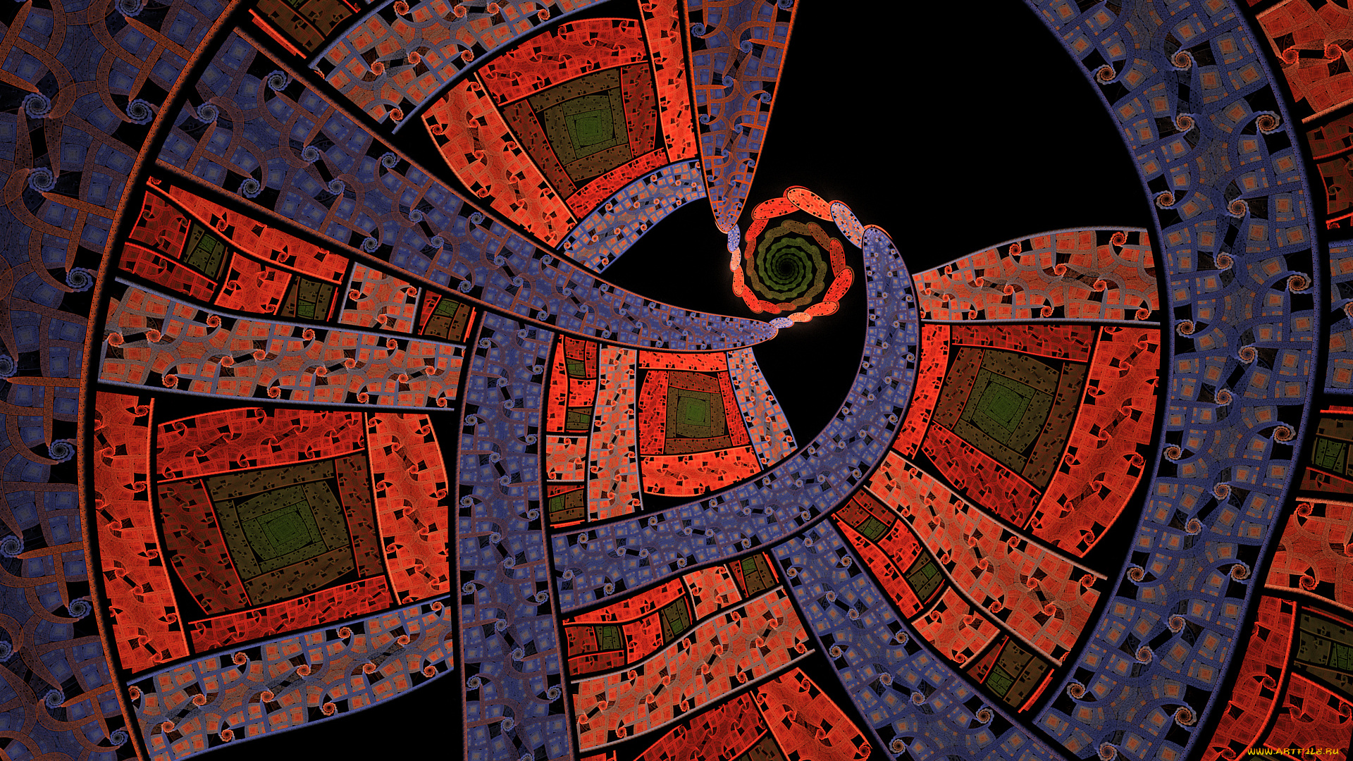 3д, графика, фракталы, , fractal, узор, фон, цвета