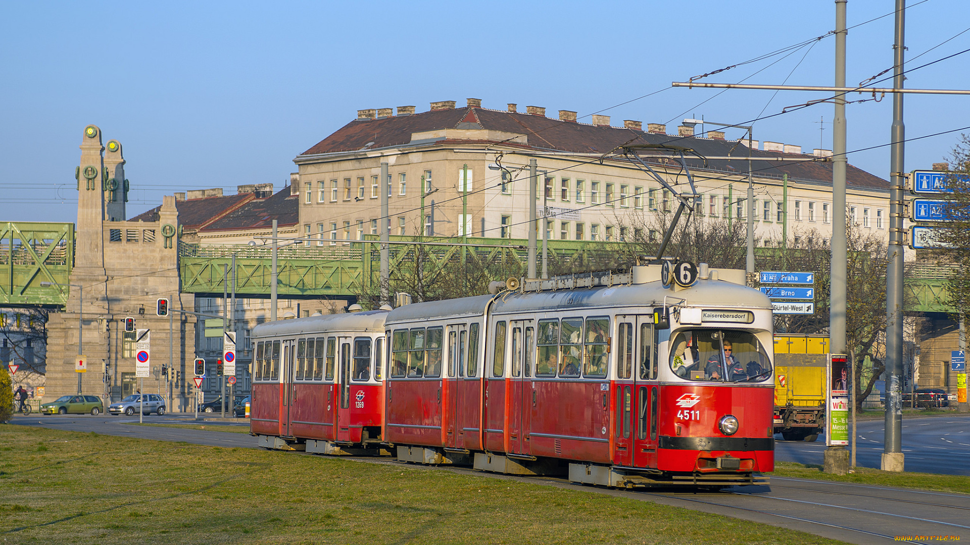 техника, трамваи, трамвай, город, рельсы