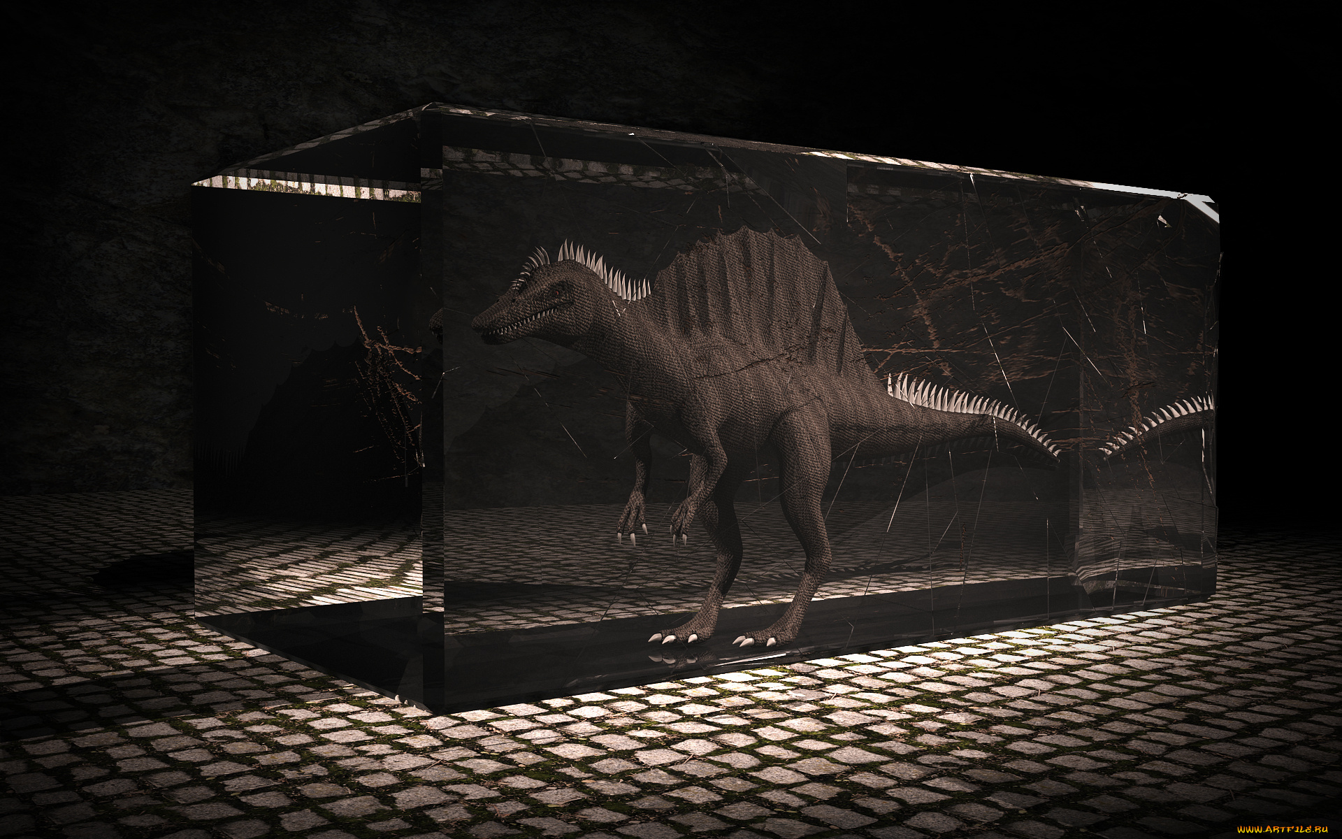 3д, графика, животные, , animals, динозавр