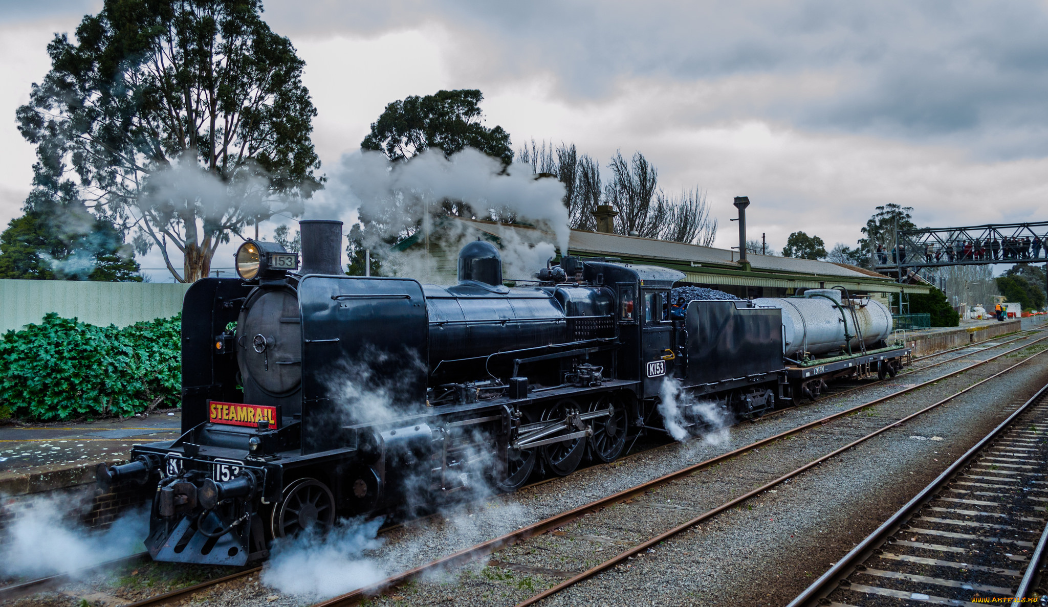 техника, паровозы, дорога, паровоз, железная