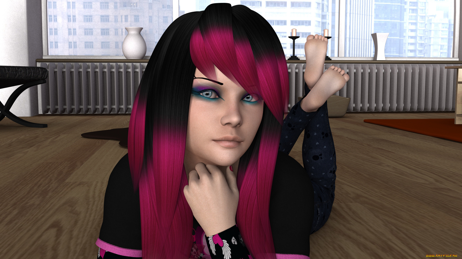 3д, графика, люди, , people, девушка, фон, взгляд