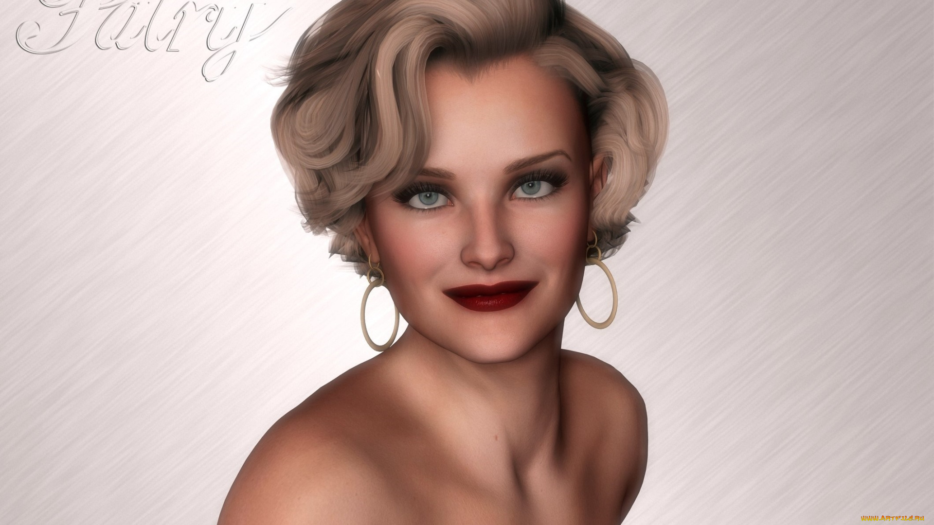 3д, графика, портрет, , portraits, девушка, фон, взгляд