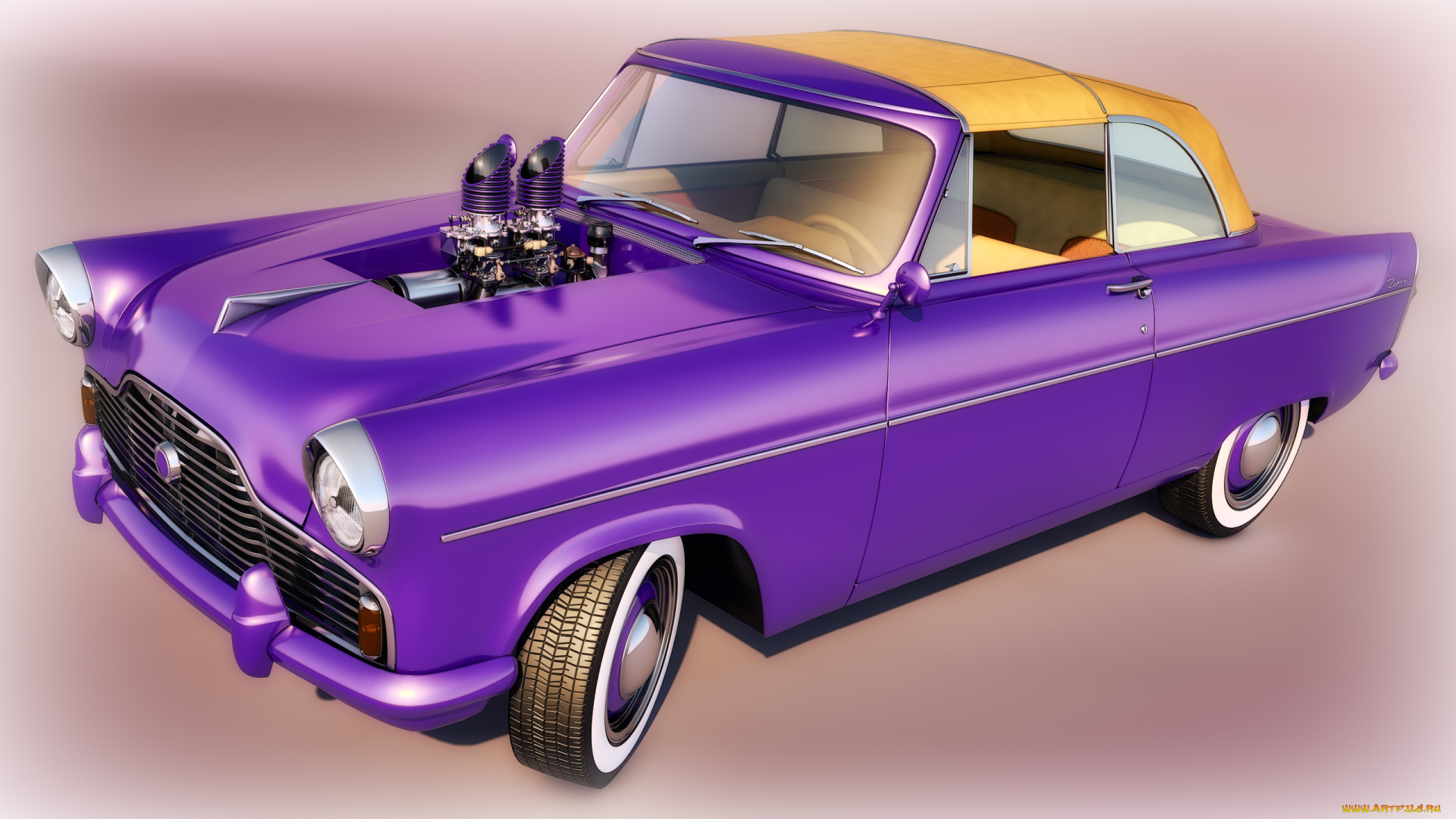 автомобили, 3д, фон, автомобиль