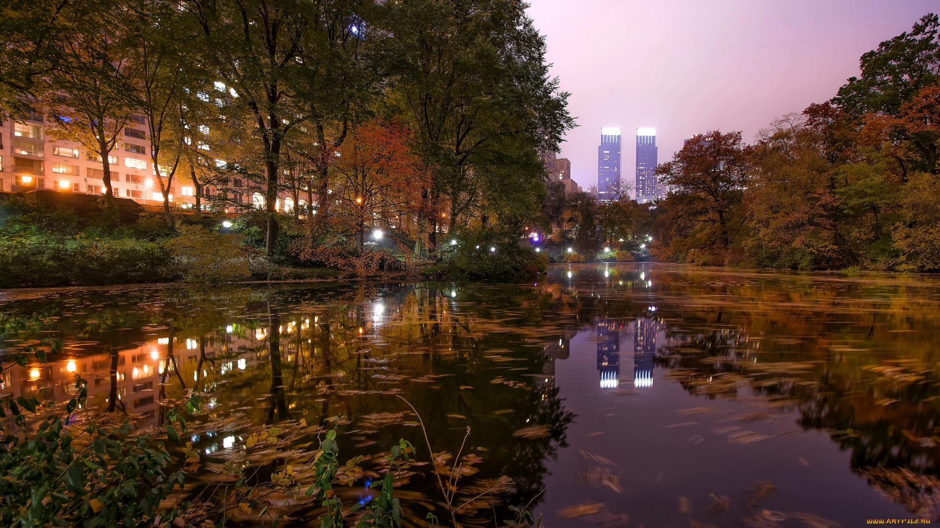 города, нью-йорк, , сша, парк