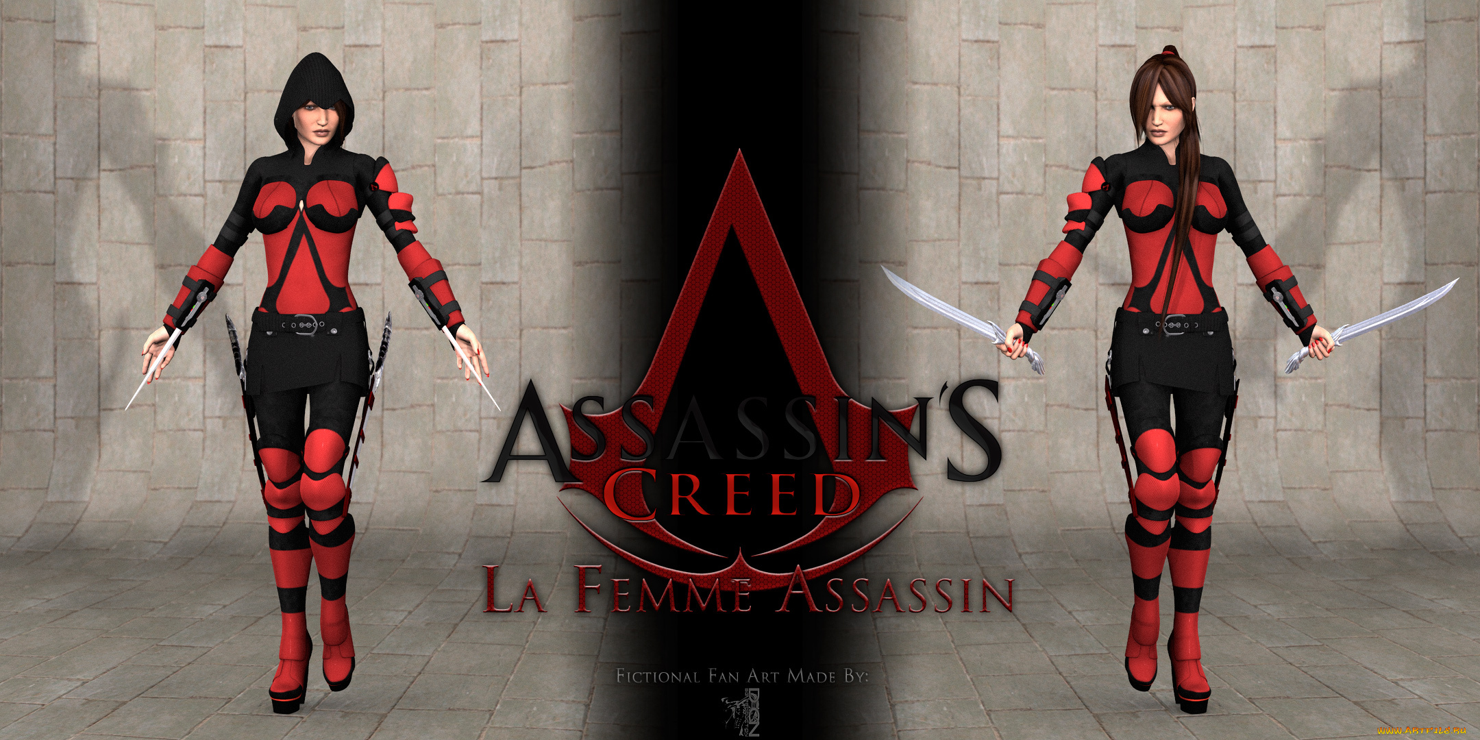 видео, игры, assassin`s, creed, взгляд, девушка, оружие, фон