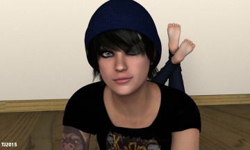 Картинка 3д+графика люди+ people фон взгляд девушка