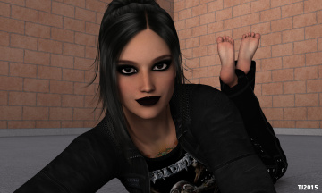 обоя 3д графика, люди , people, фон, взгляд, девушка