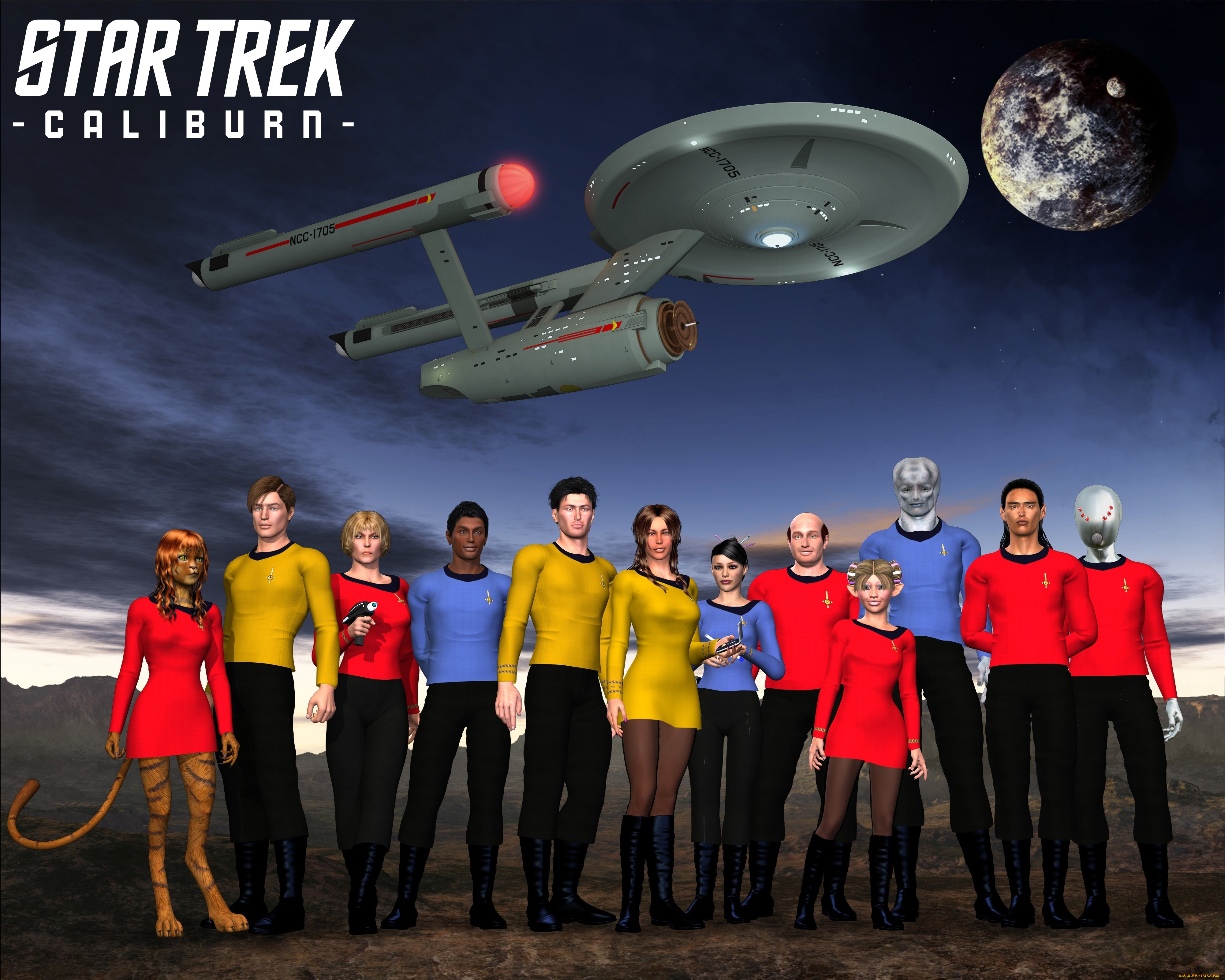 видео, игры, star, trek, online, экипаж