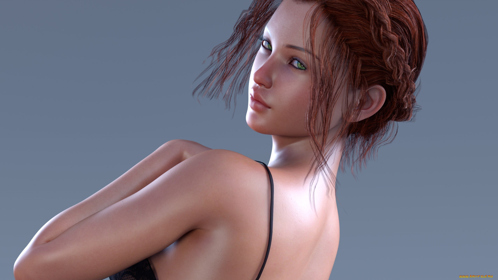 3д, графика, люди, , people, девушка, взгляд, фон