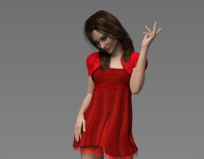 Картинка 3д+графика люди+ people фон взгляд девушка