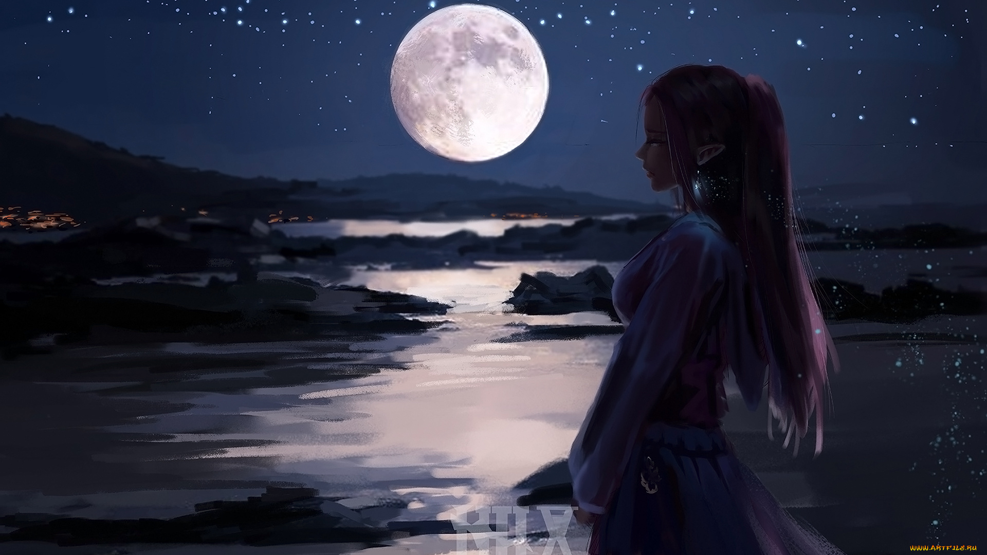 фэнтези, эльфы, девушка