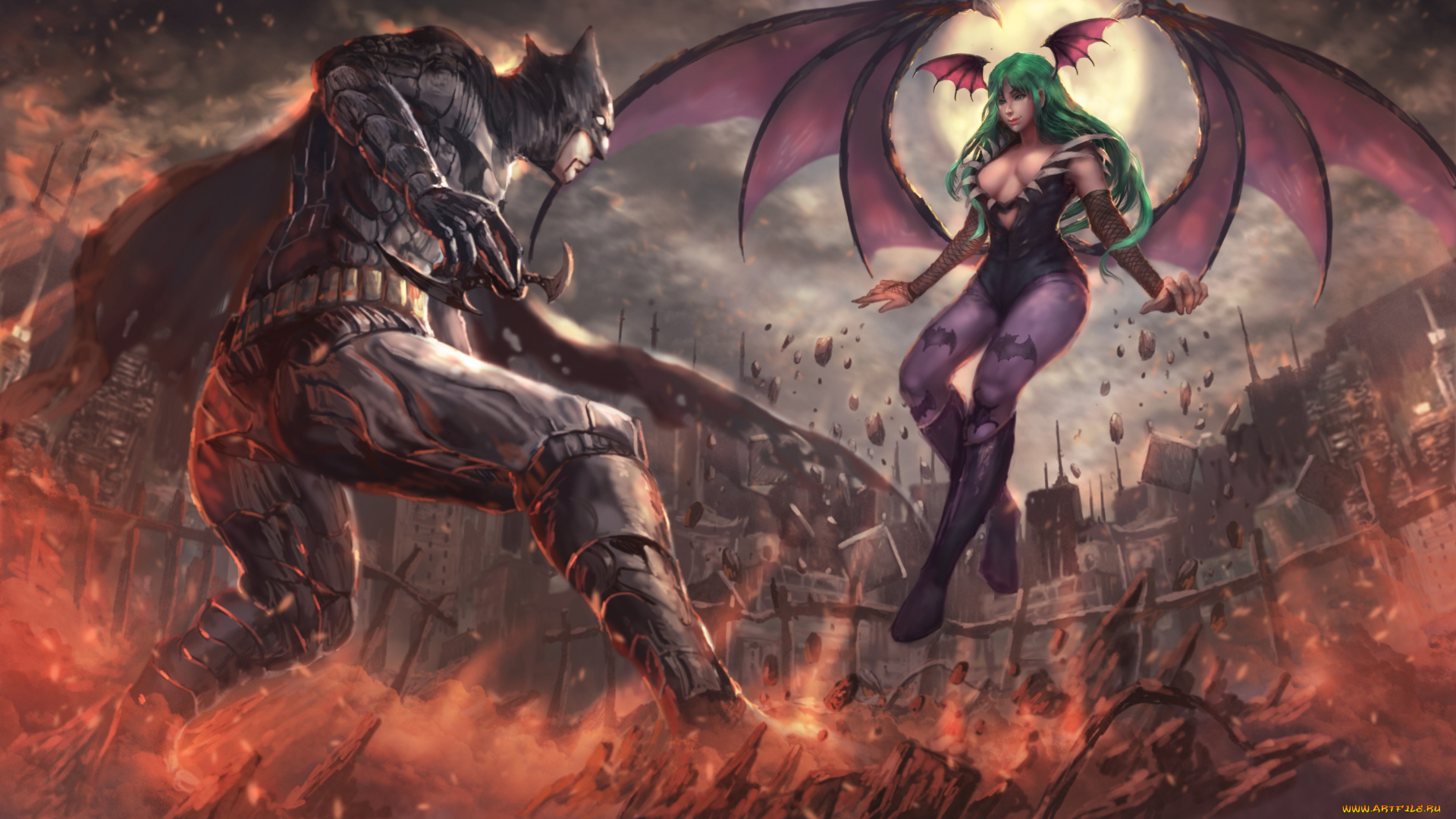 рисованное, комиксы, girl, animated, film, combat, hero