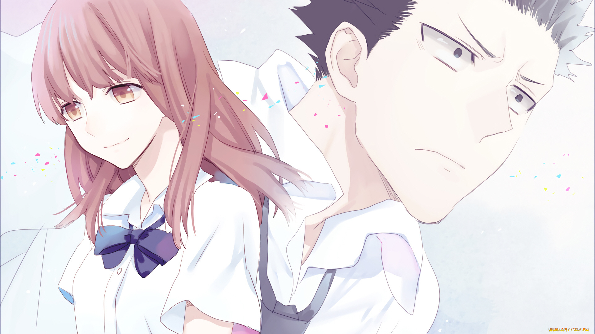аниме, koe, no, katachi, форма, голоса