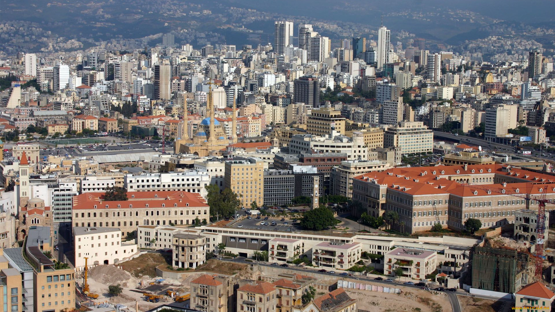 бейрут, города, -, панорамы