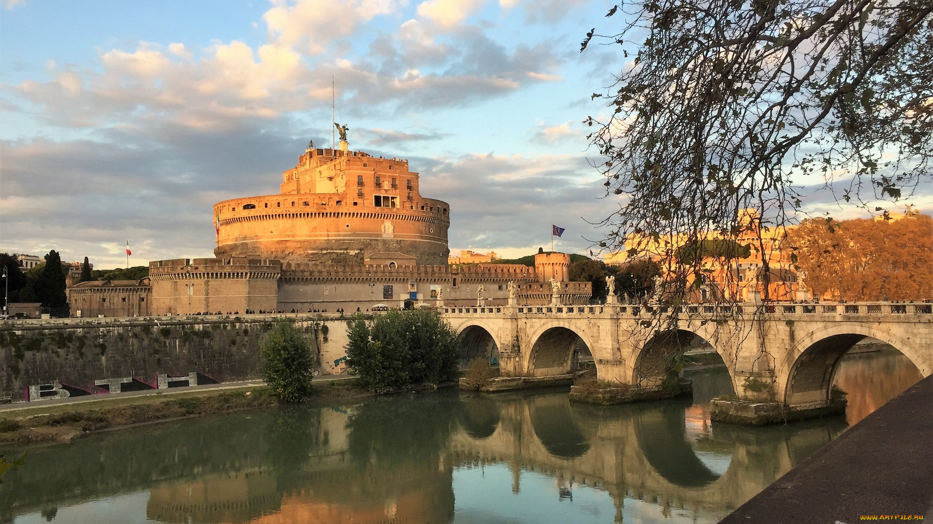 castel, sant`angelo, города, рим, , ватикан, , италия, castel, sant'angelo
