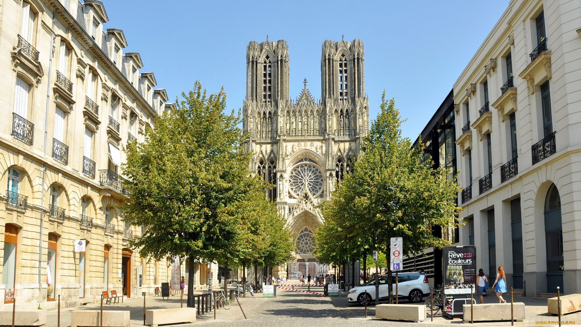 cathedral, in, reims, , france, города, -, католические, соборы, , костелы, , аббатства, france, cathedral, in, reims