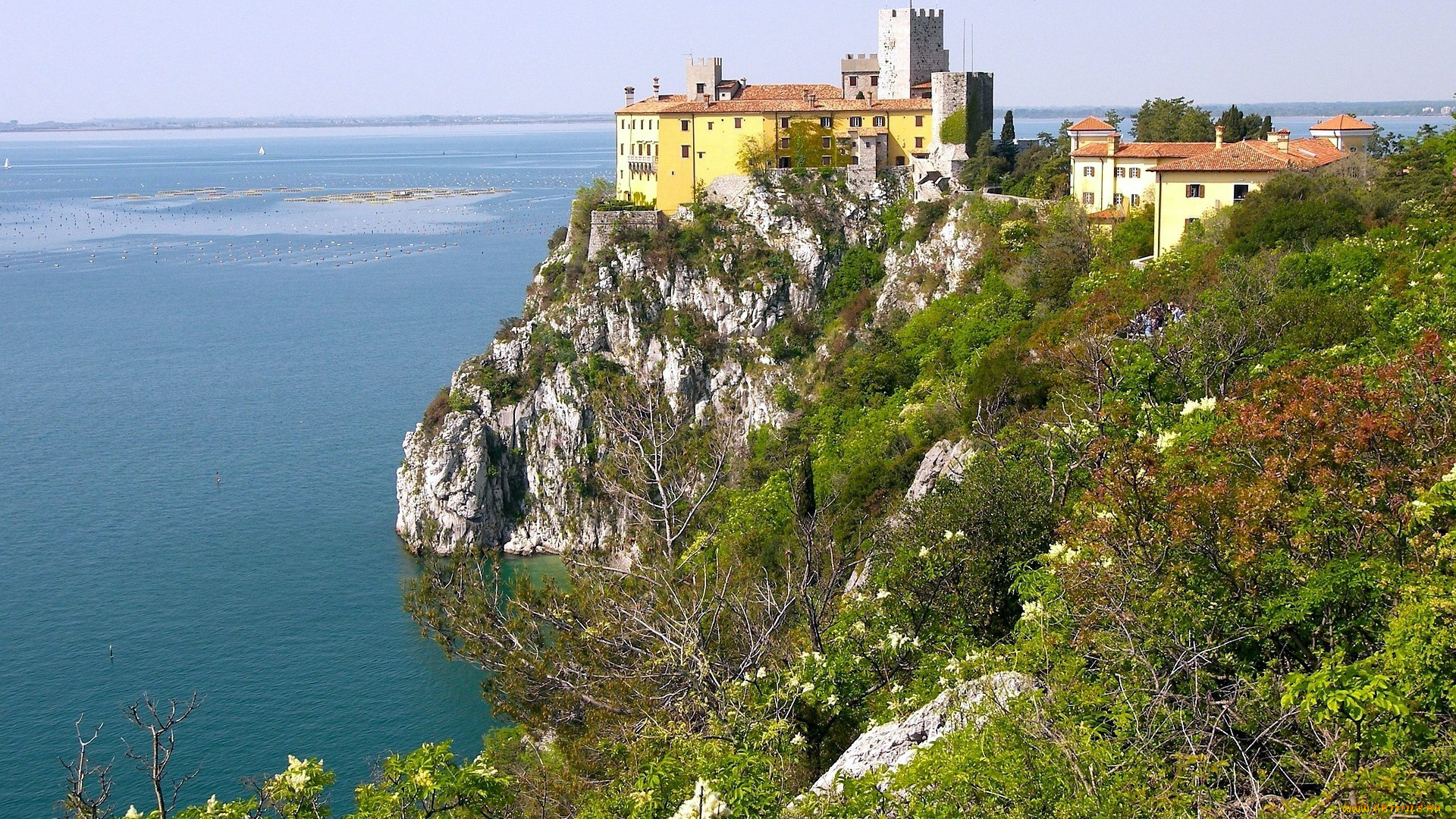 duino, castle, города, замки, италии, duino, castle