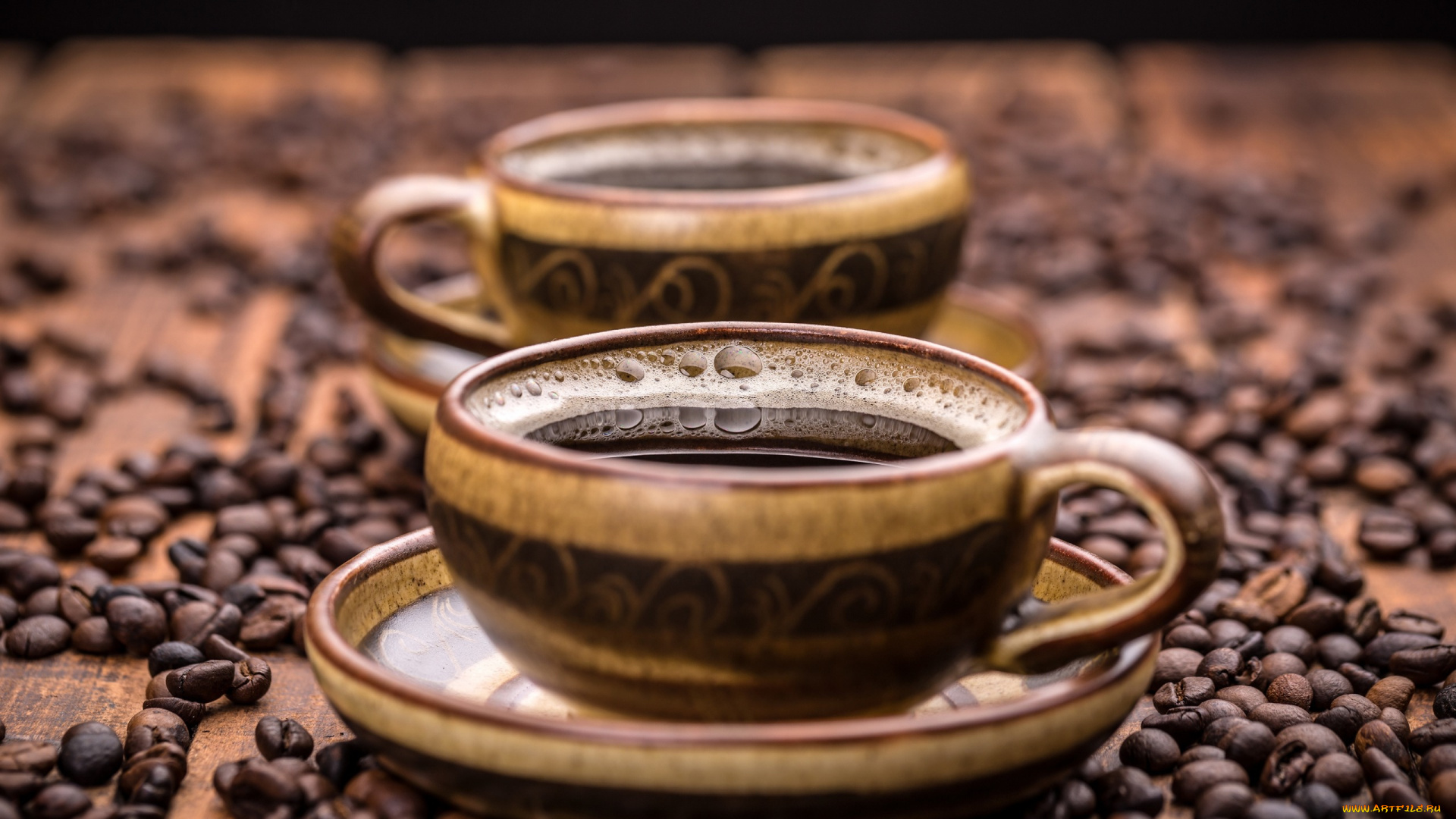 еда, кофе, , кофейные, зёрна, зерна, чашки