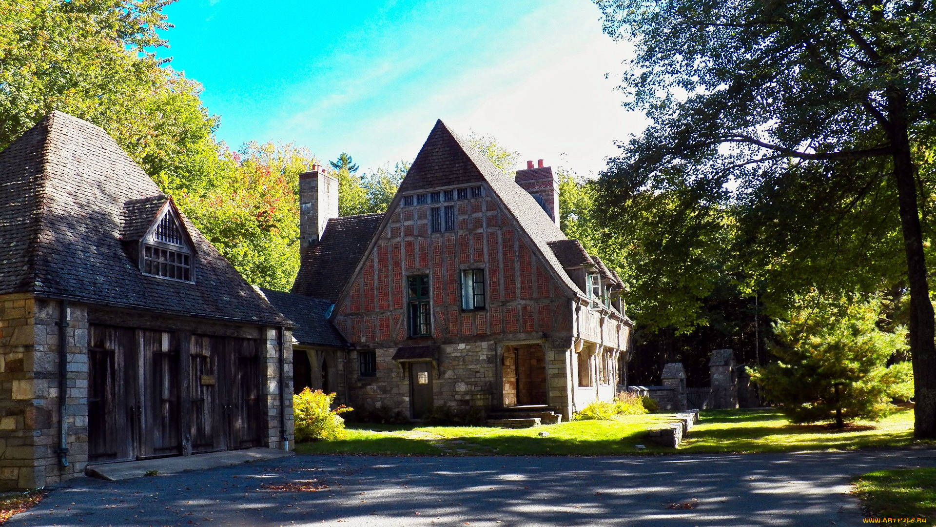 города, -, здания, , дома, коттедж