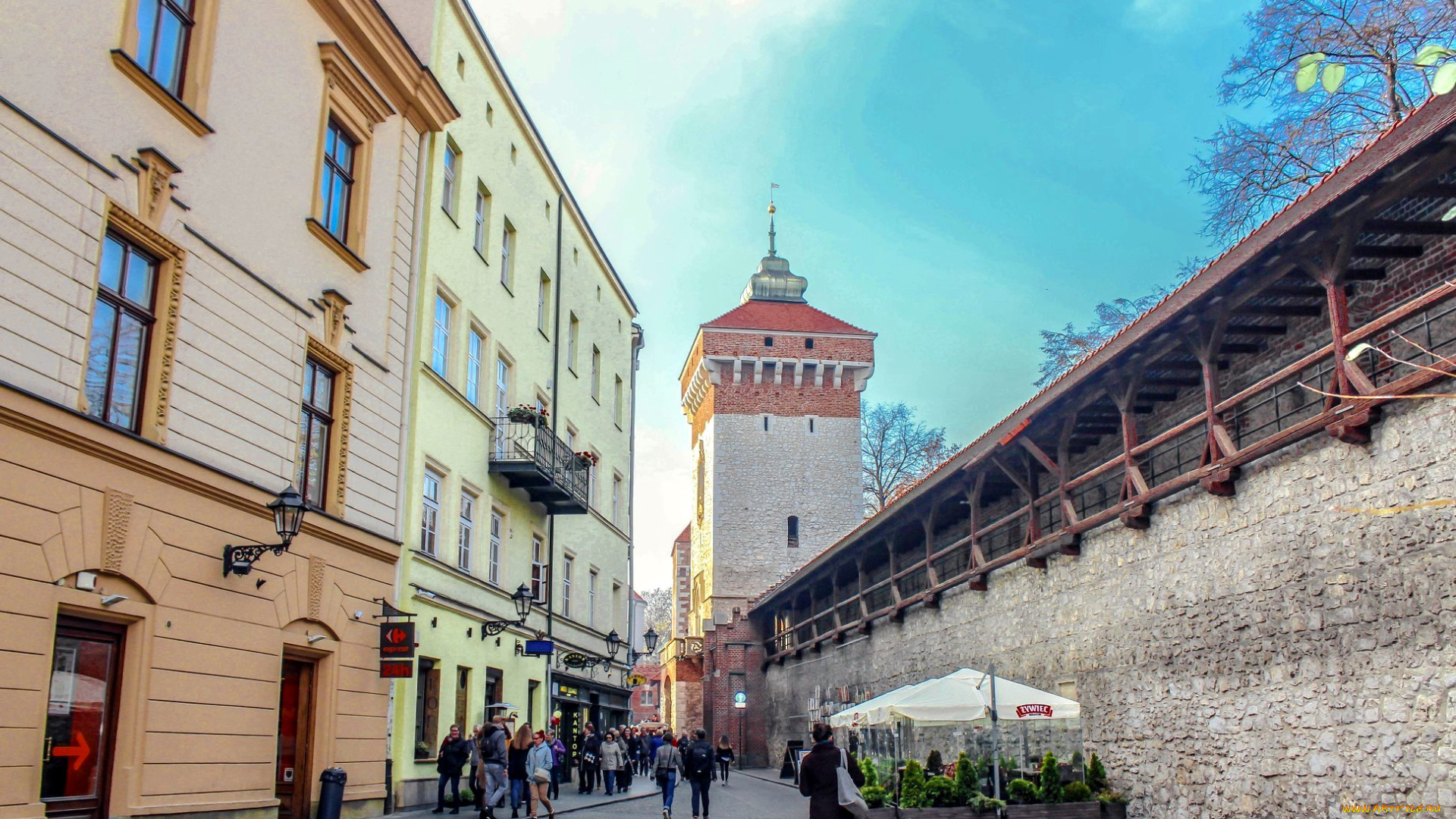 города, краков, , польша, улица