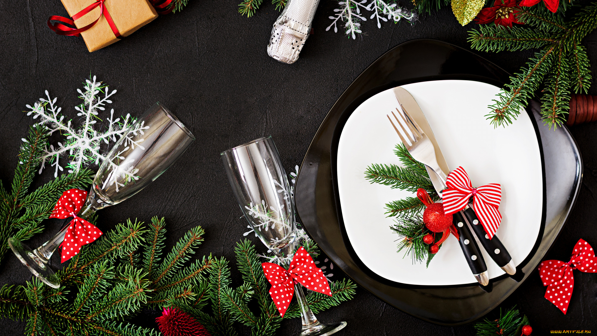 праздничные, -, разное, , новый, год, christmas, шампанское, украшения, новый, год, бокалы, рождество