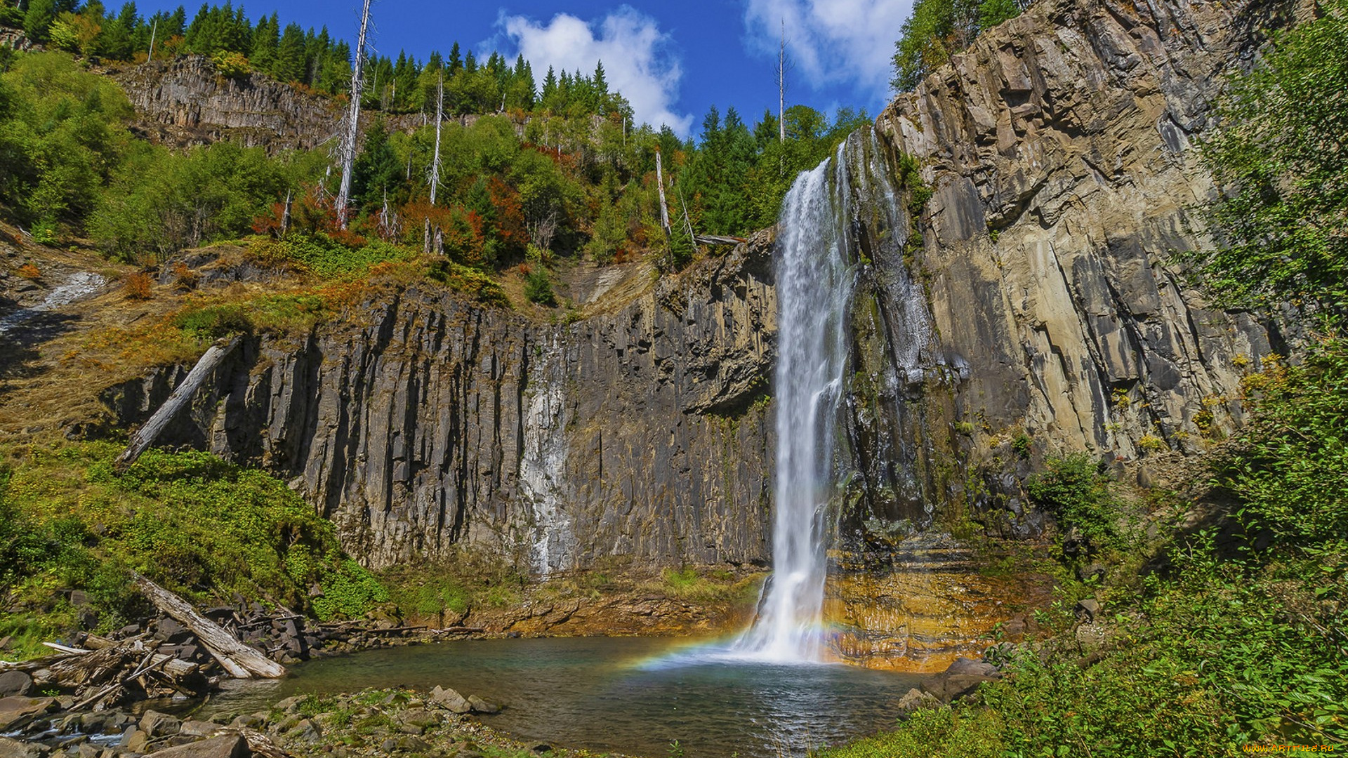 природа, водопады, простор