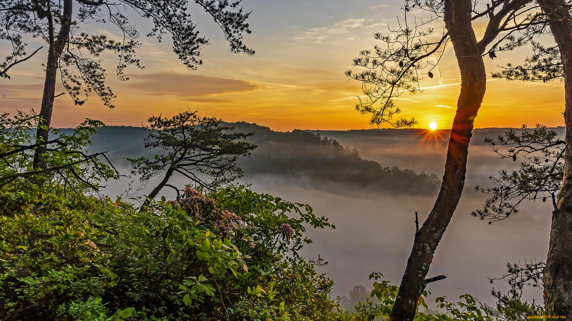природа, восходы, закаты, простор