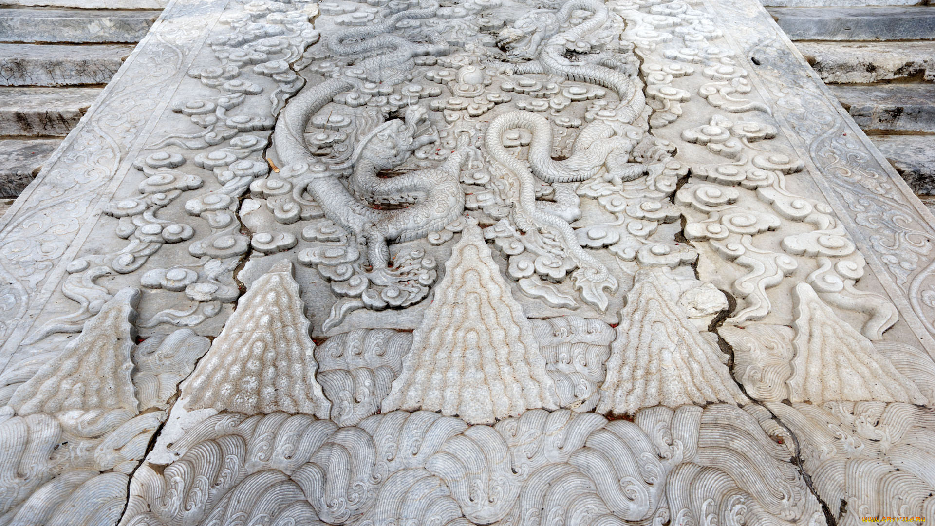 разное, элементы, архитектуры, трещины, барельеф, плита