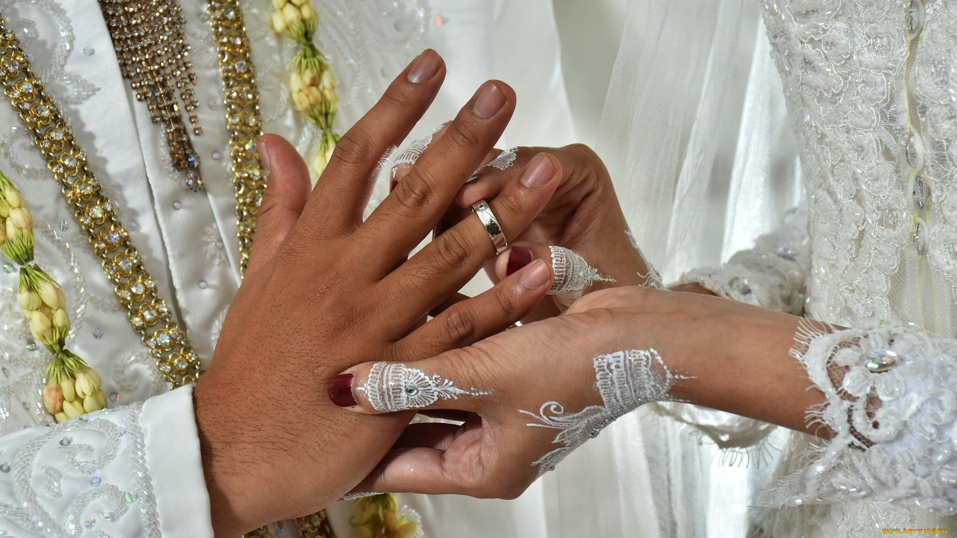 разное, руки, новобрачные