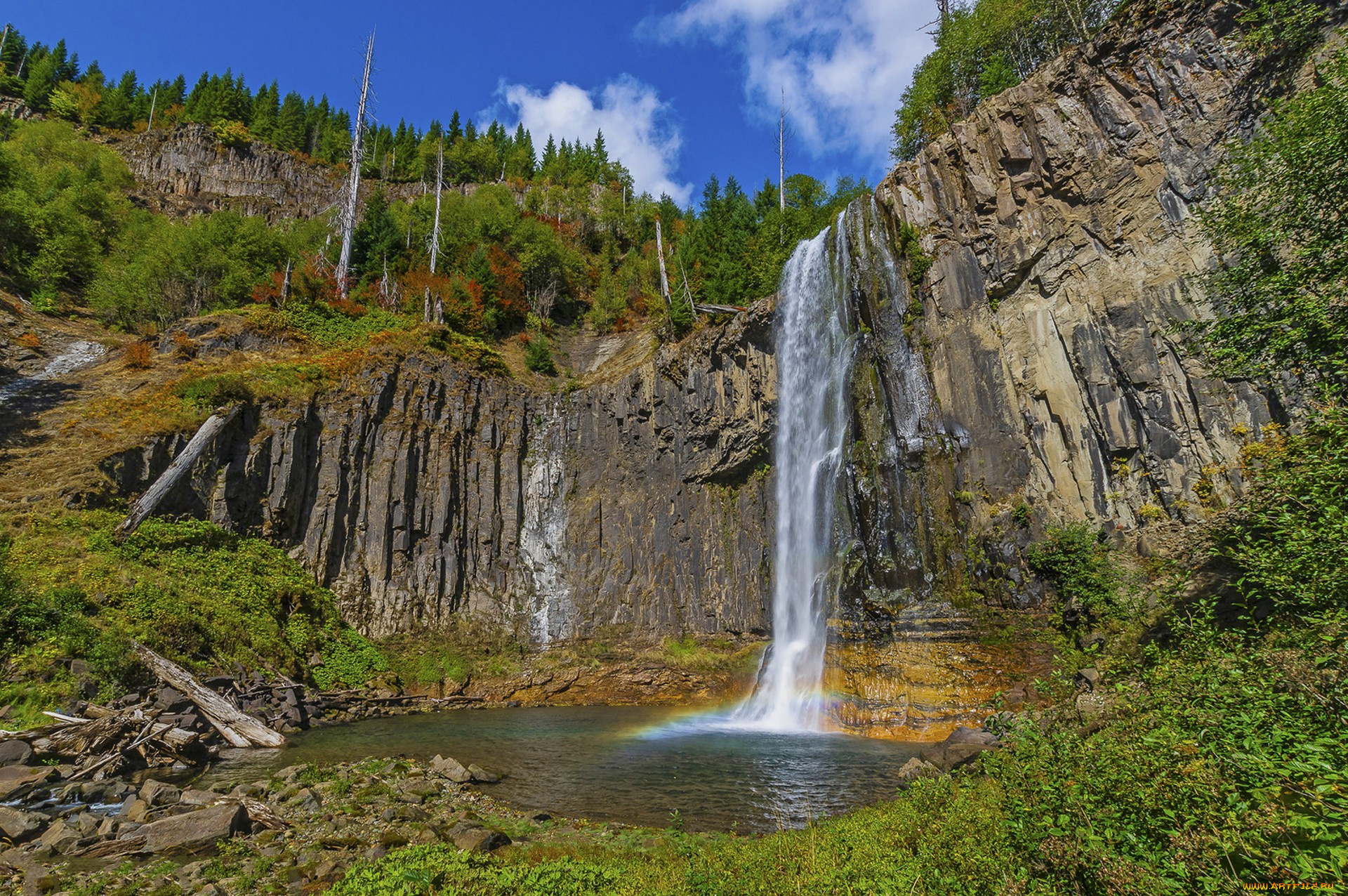 природа, водопады, простор