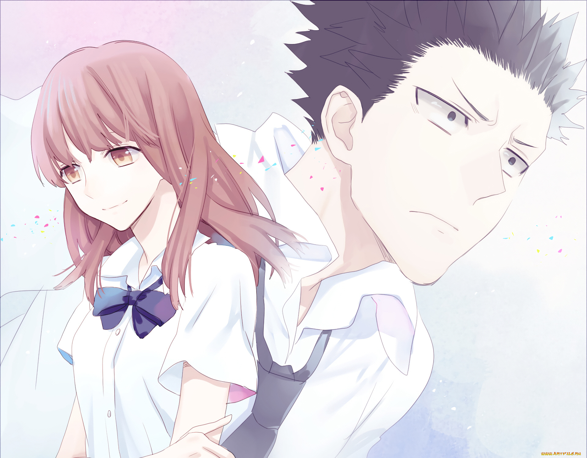 аниме, koe, no, katachi, форма, голоса