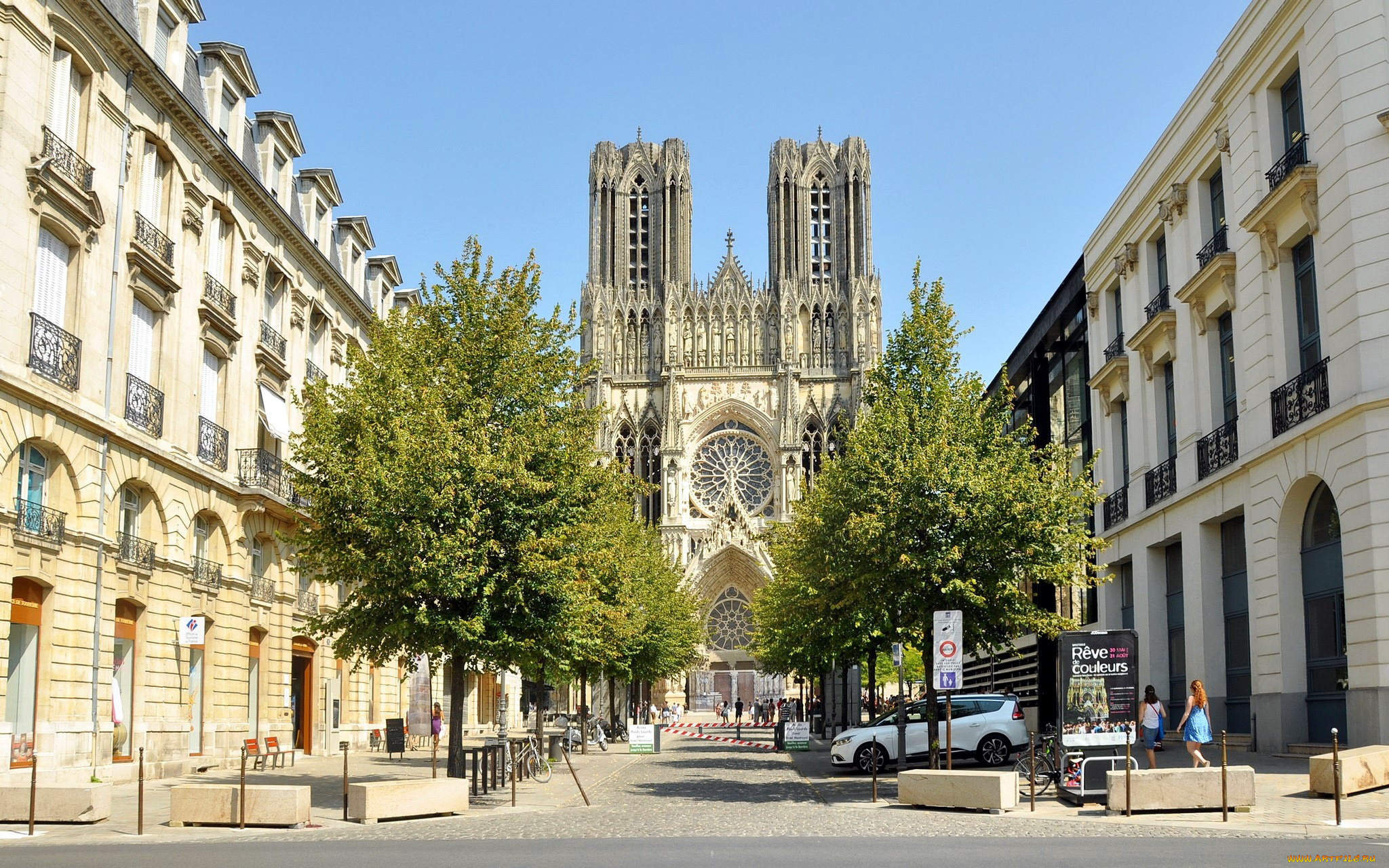 cathedral, in, reims, , france, города, -, католические, соборы, , костелы, , аббатства, france, cathedral, in, reims