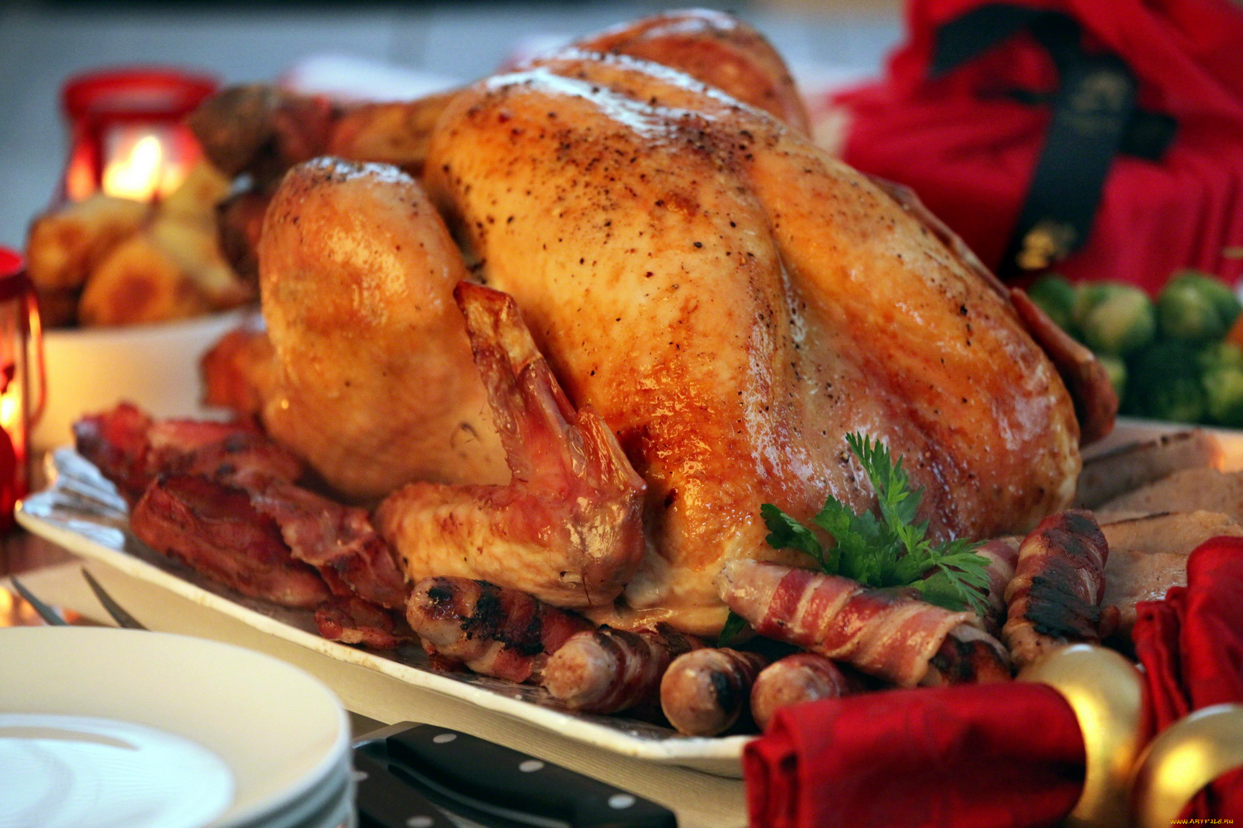 еда, мясные, блюда, индейка