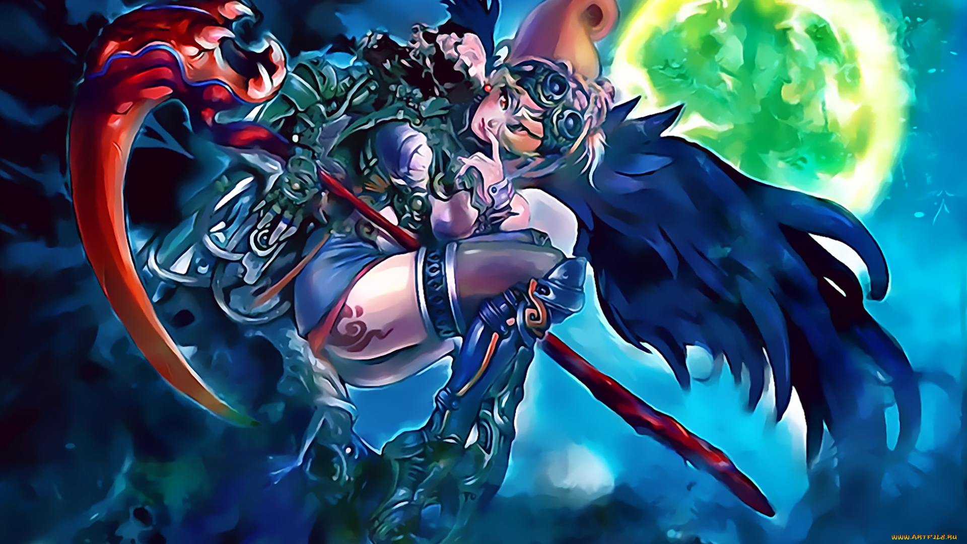 календари, аниме, 2019, calendar, женщина, оружие, девушка