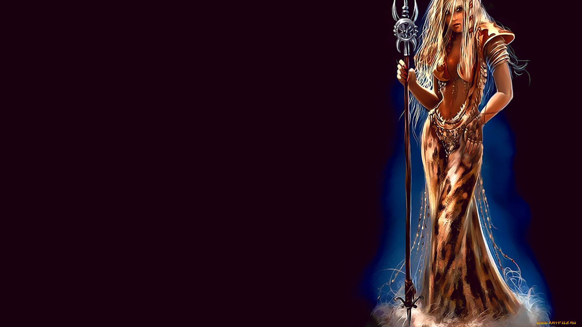 календари, фэнтези, calendar, 2019, фон, черный, женщина, девушка, оружие, блондинка