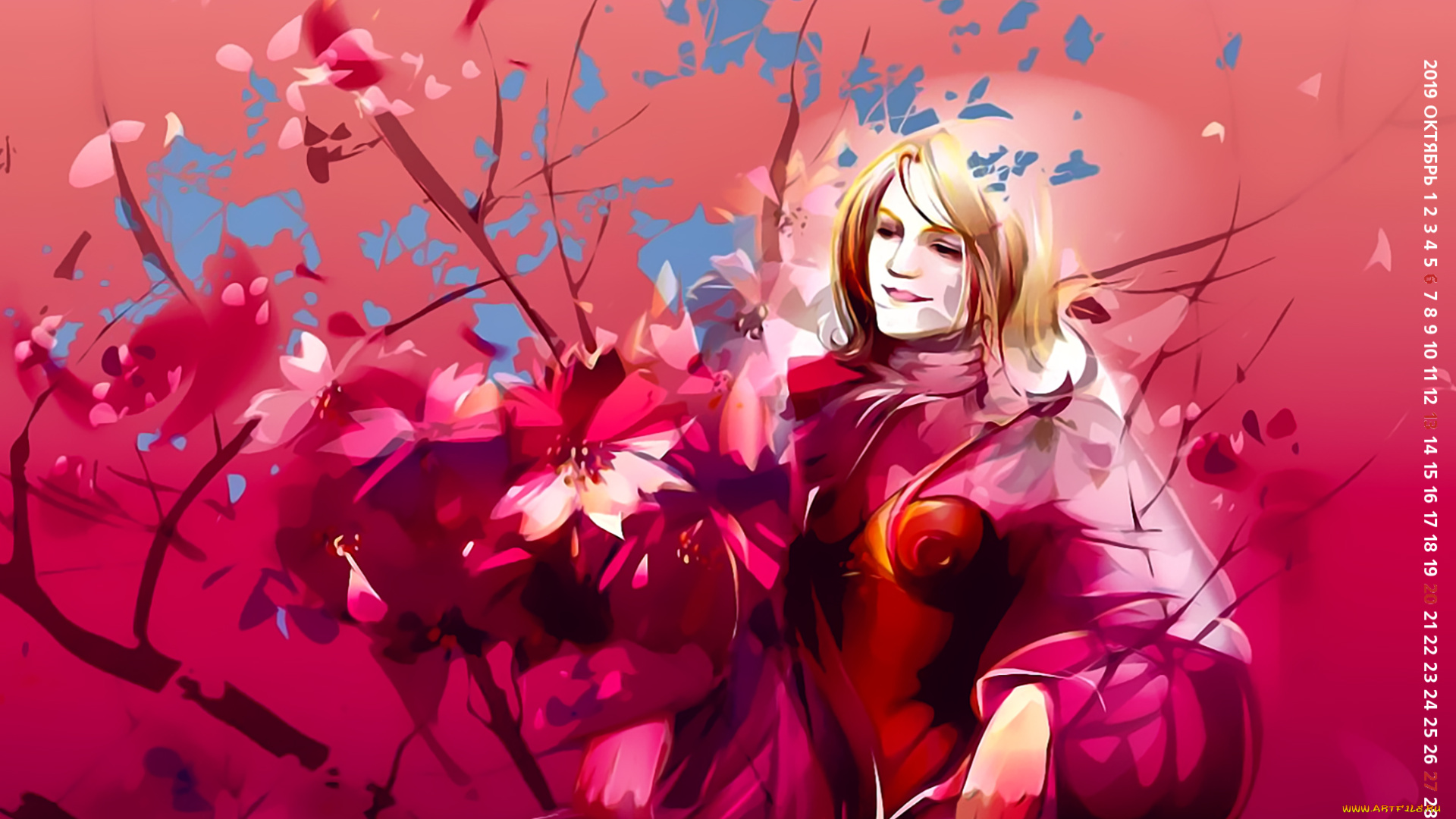 календари, рисованные, , векторная, графика, фон, 2019, женщина, calendar, цветы, узор, девушка