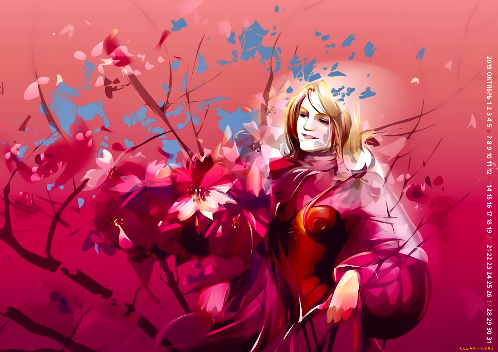 календари, рисованные, , векторная, графика, фон, 2019, женщина, calendar, цветы, узор, девушка