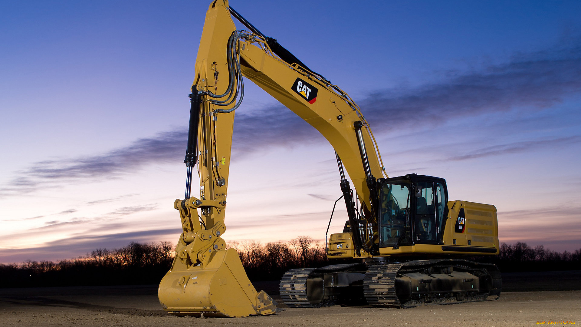 техника, экскаваторы, catetpillar