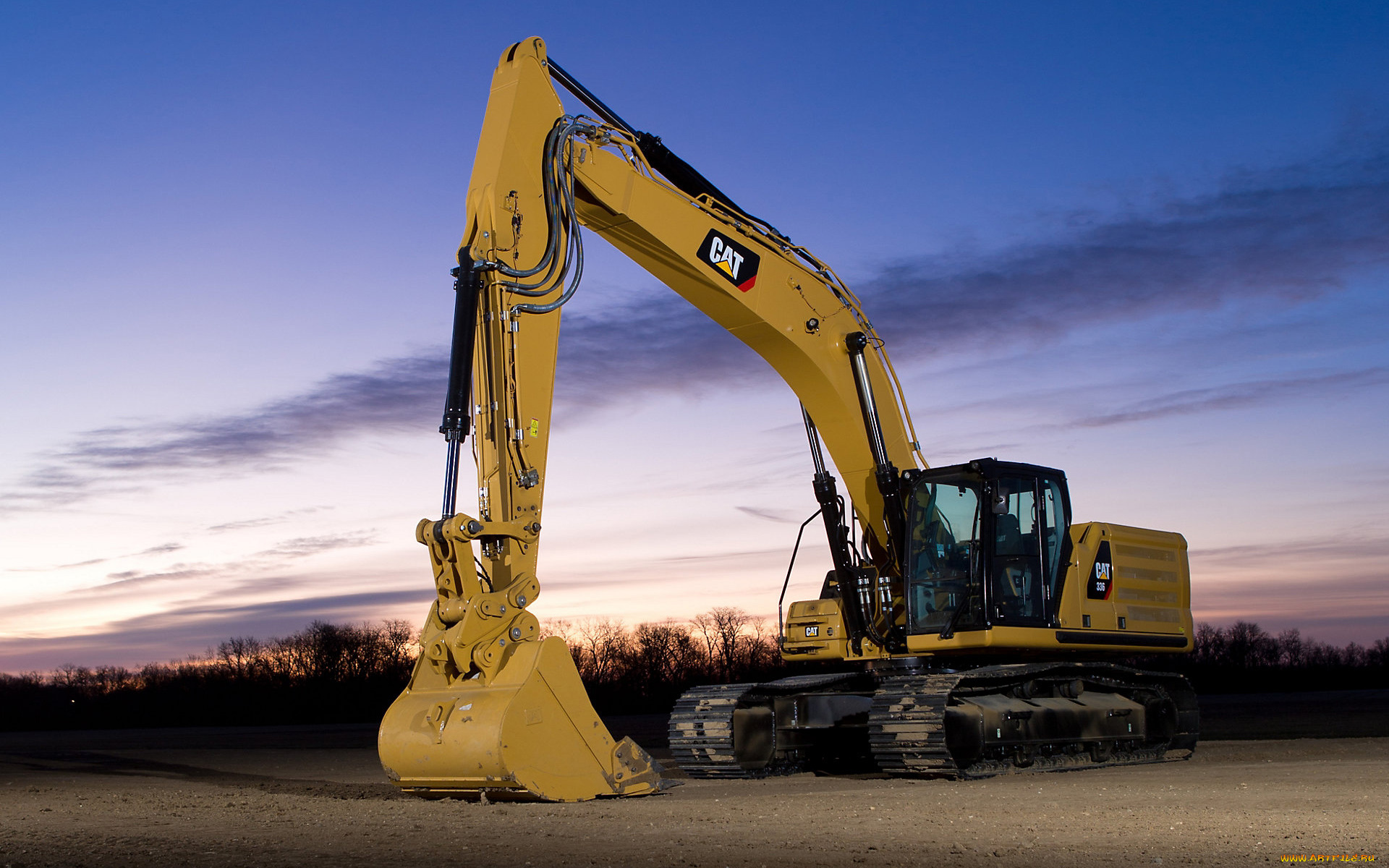 техника, экскаваторы, catetpillar